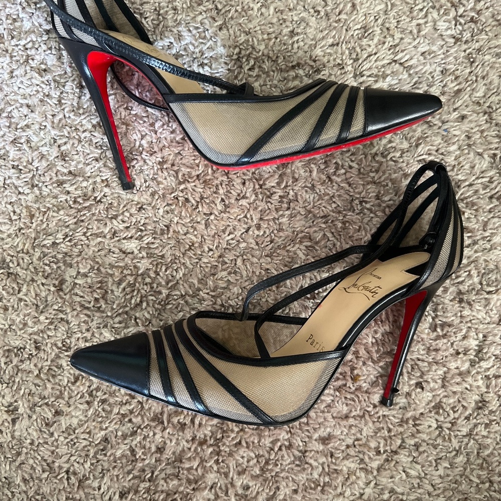 Christian Louboutin Theodorella T-Strap Pumps Size: 7.5 | IT 37.5